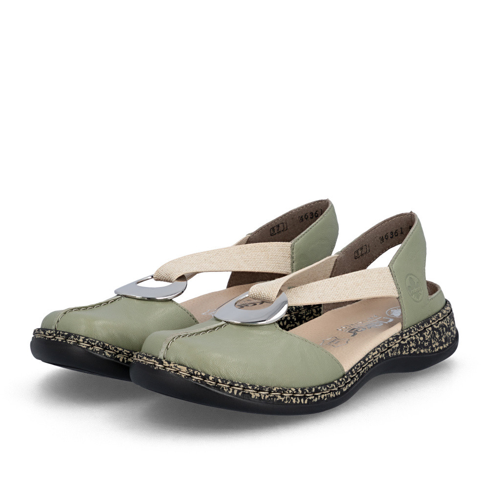 detail Dámské sandály RIEKER 46361-52 zelená S6