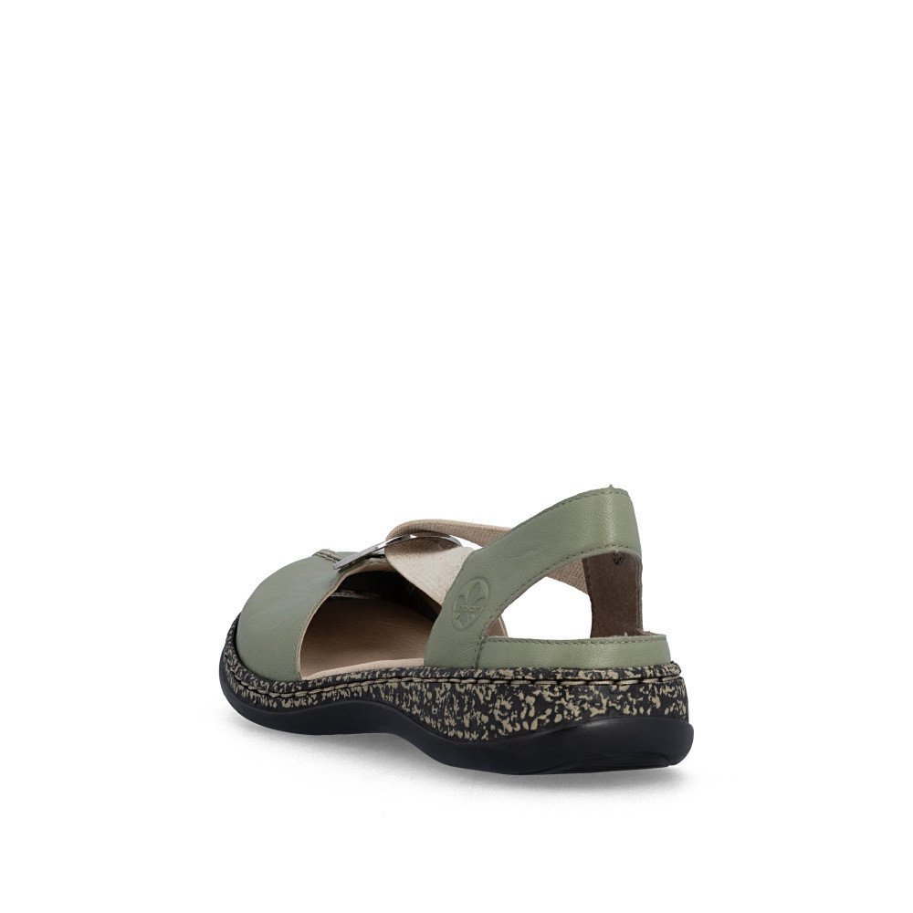 detail Dámské sandály RIEKER 46361-52 zelená S6