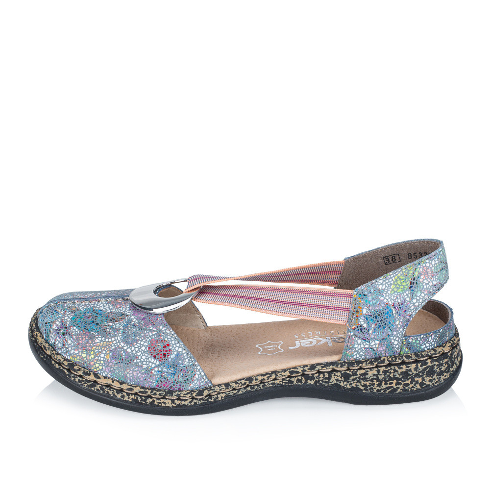 detail Dámské sandály RIEKER 46361-90 modrá S6