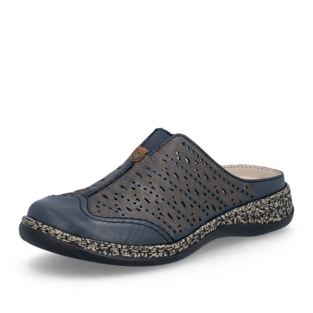 detail Dámské nazouváky RIEKER 46376-14 modrá S6