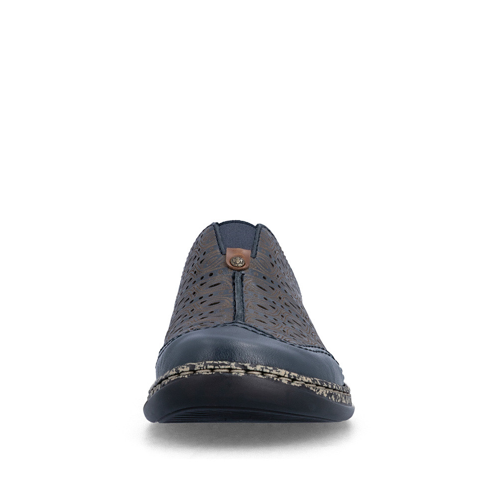 detail Dámské nazouváky RIEKER 46376-14 modrá S6