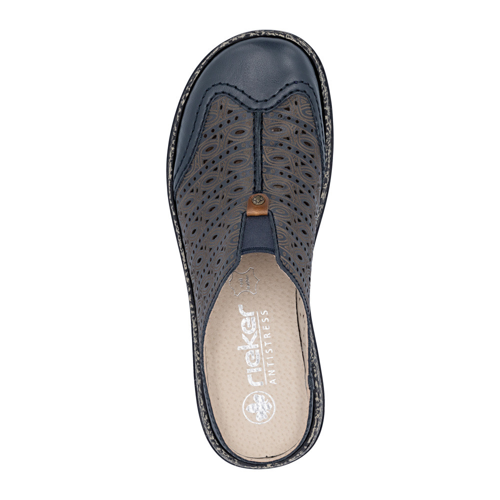 detail Dámské nazouváky RIEKER 46376-14 modrá S6