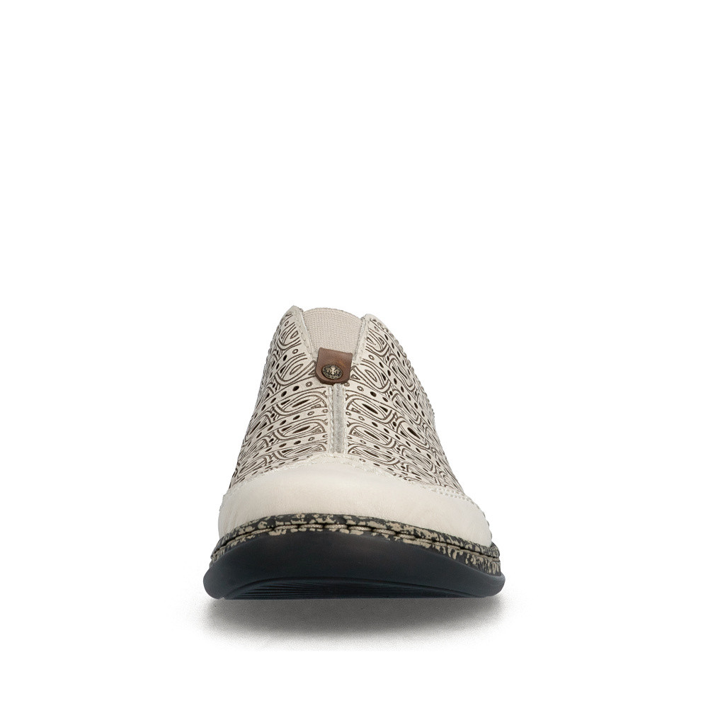 detail Dámské nazouváky RIEKER 46376-60 béžová S6