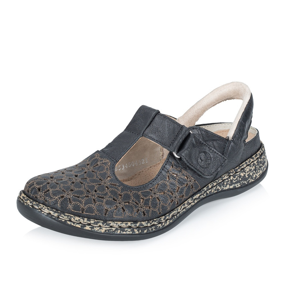 detail Dámské sandály RIEKER 46397-00   BLACK   F/S6