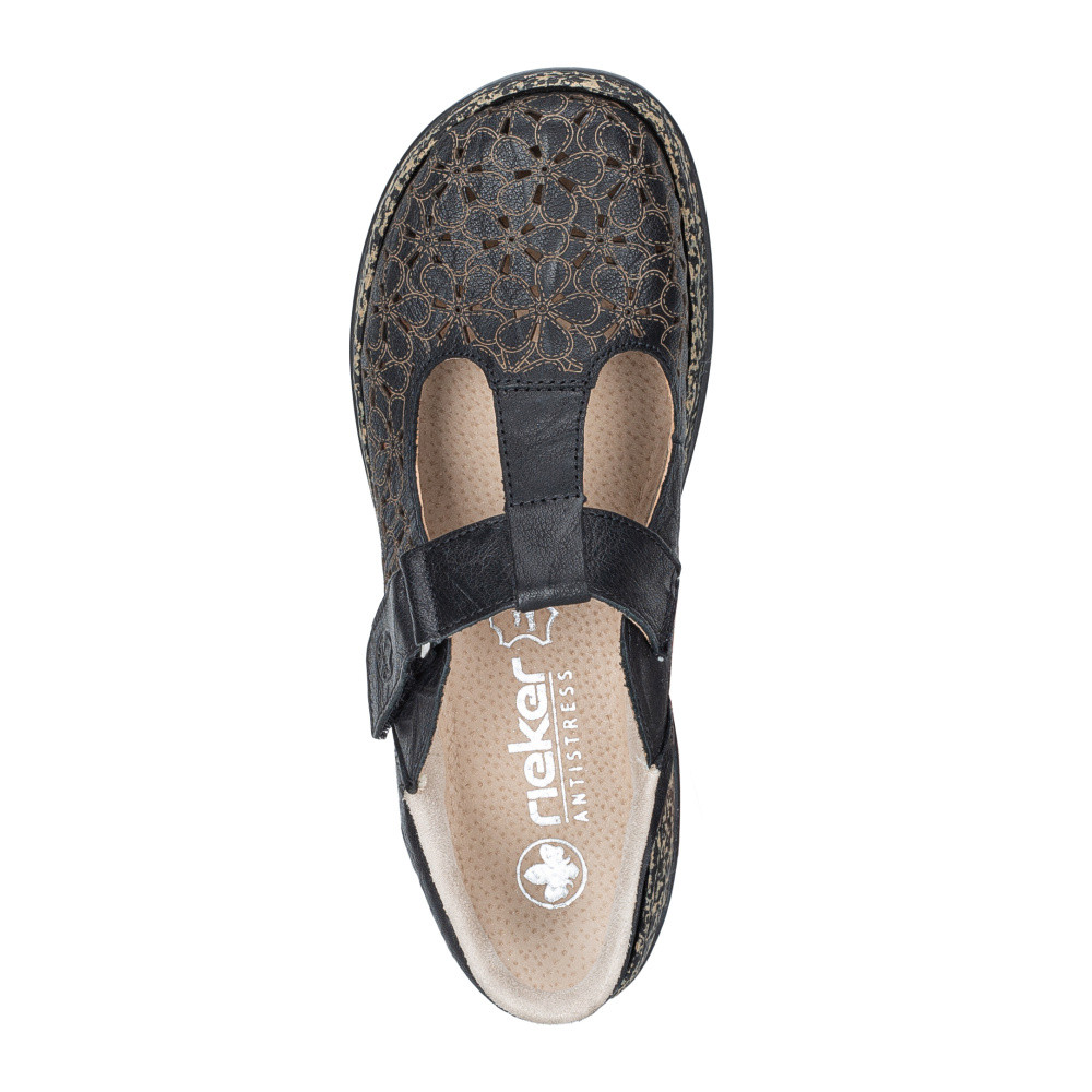 detail Dámské sandály RIEKER 46397-00   BLACK   F/S6