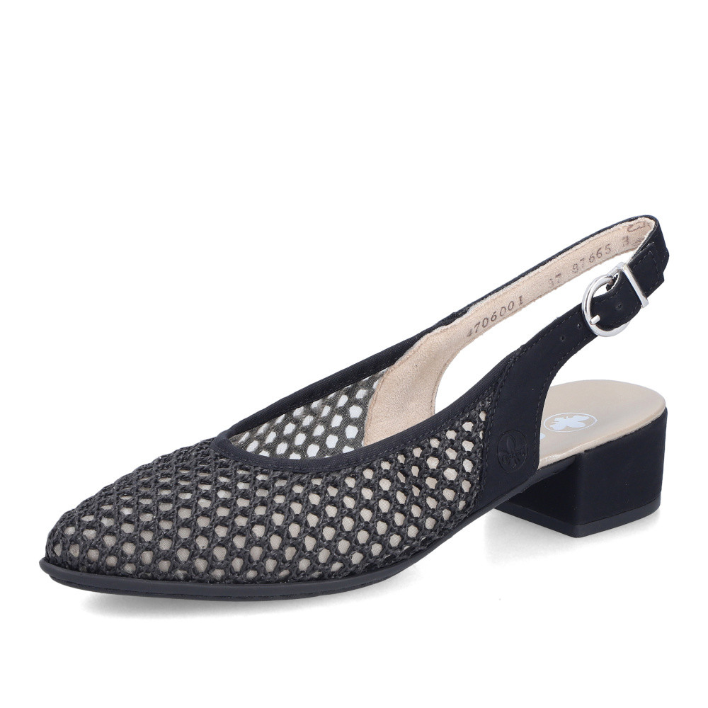 detail Dámské lodičky RIEKER 47060-01 černá S6