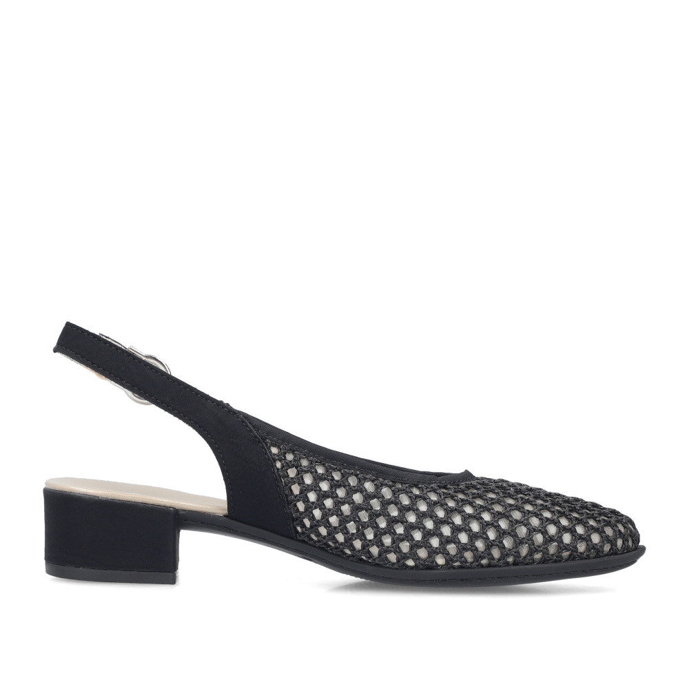 detail Dámské lodičky RIEKER 47060-01 černá S6