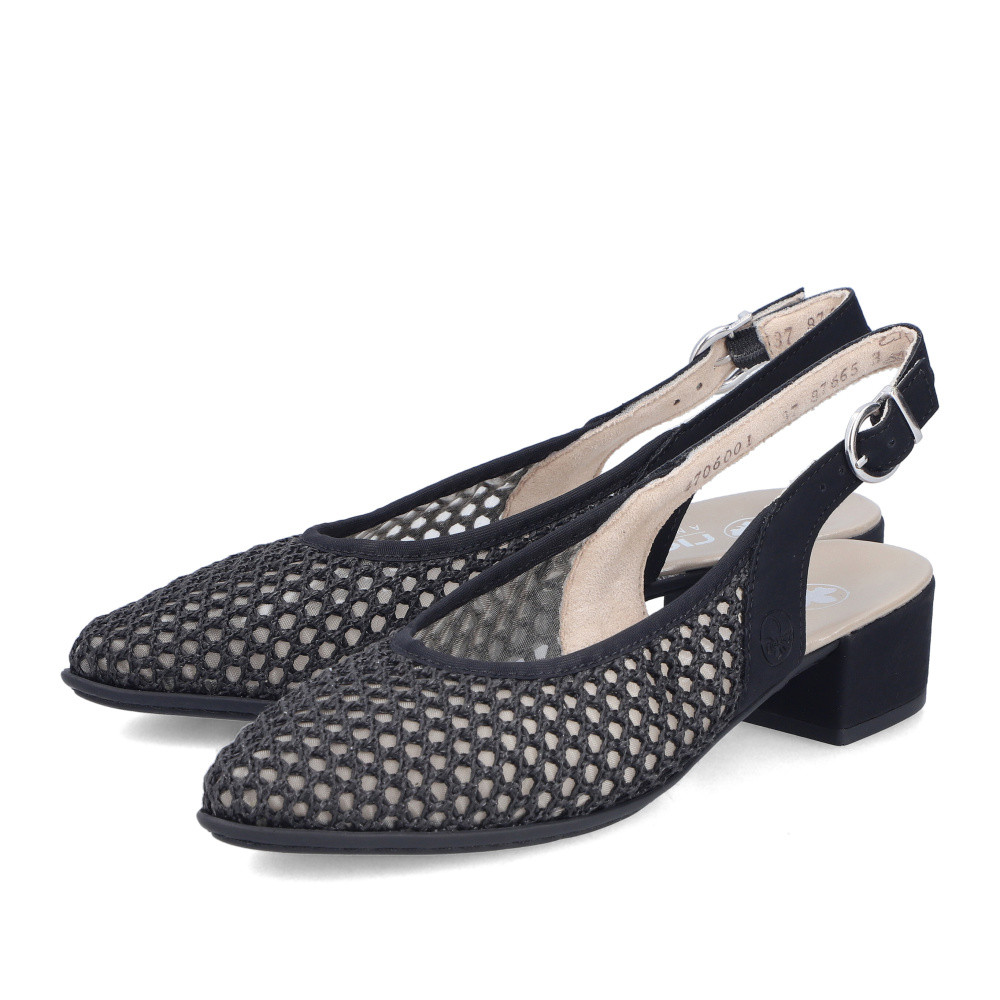 detail Dámské lodičky RIEKER 47060-01 černá S6