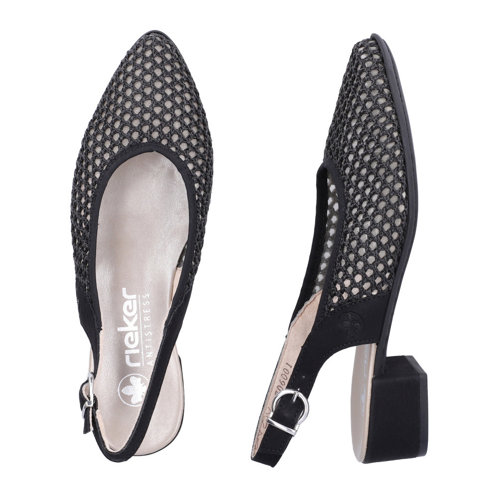 detail Dámské lodičky RIEKER 47060-01 černá S6