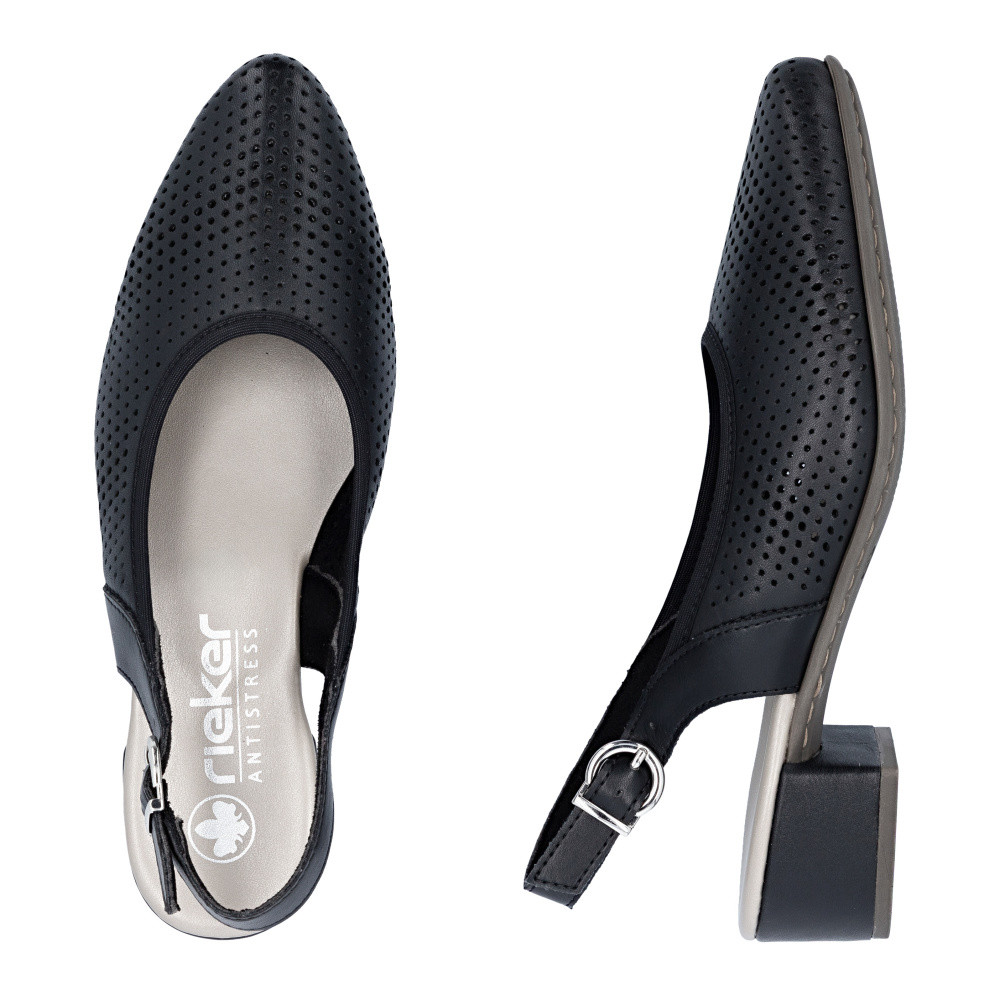 detail Dámské lodičky RIEKER 47066-00 černá S6