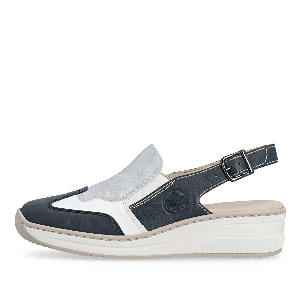 detail Dámské sandály RIEKER 48757-90 modrá S6