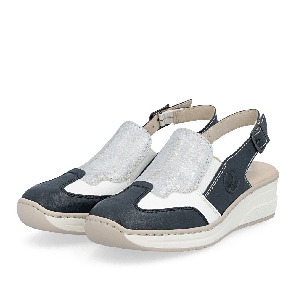 detail Dámské sandály RIEKER 48757-90 modrá S6