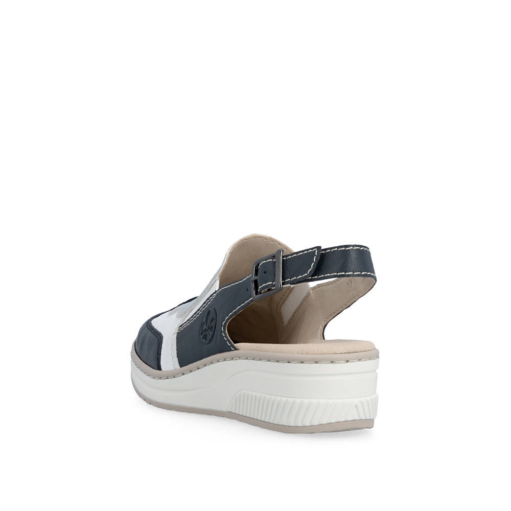 detail Dámské sandály RIEKER 48757-90 modrá S6