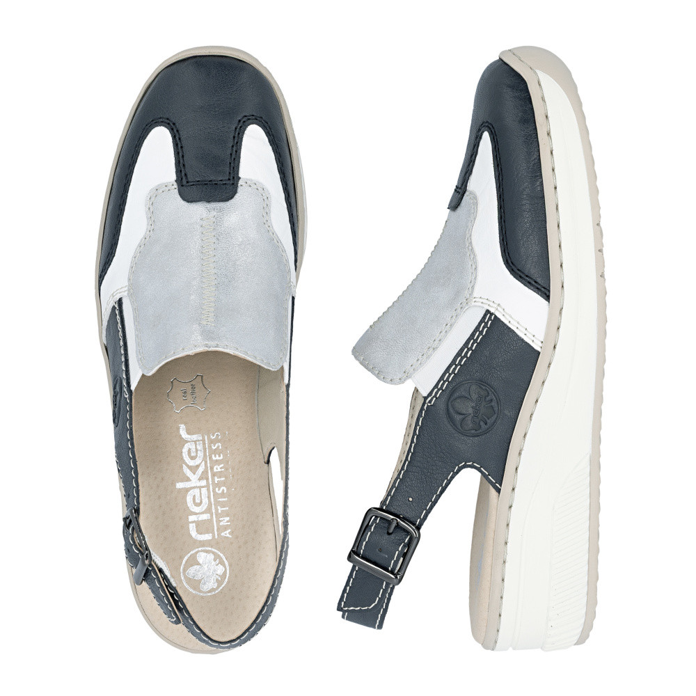 detail Dámské sandály RIEKER 48757-90 modrá S6