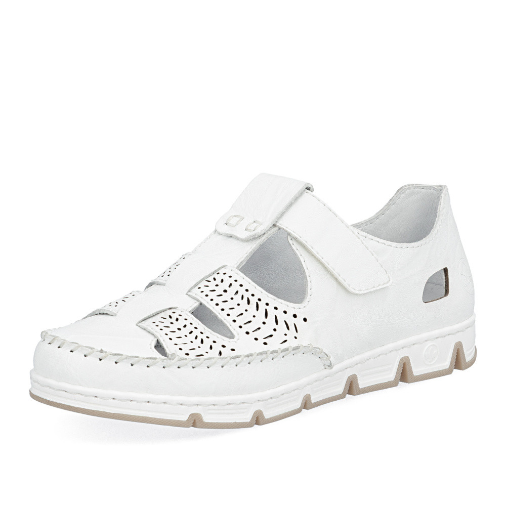 detail Dámske sandále RIEKER 49958-81 biela S6