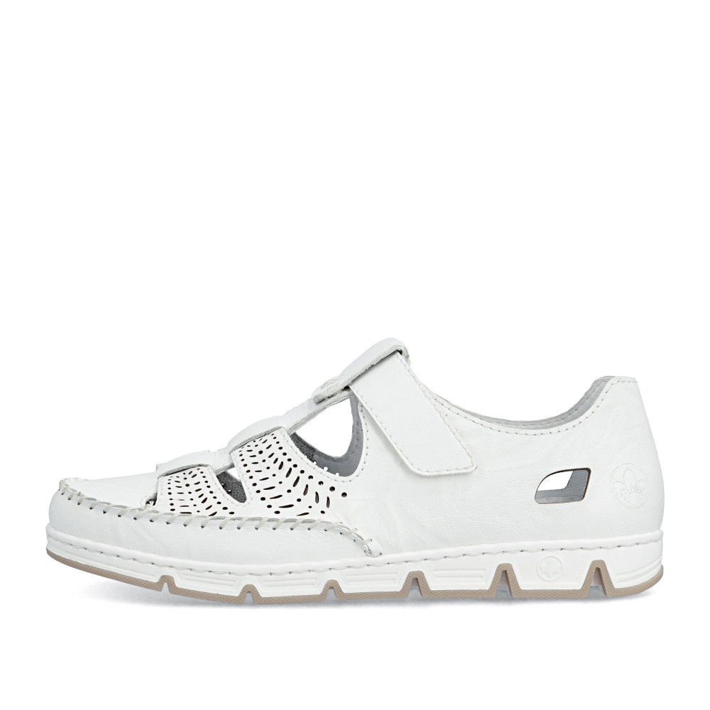 detail Dámske sandále RIEKER 49958-81 biela S6