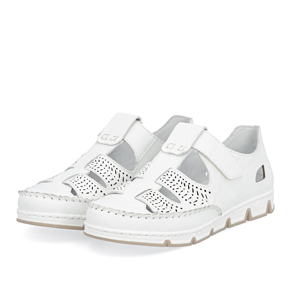 detail Dámske sandále RIEKER 49958-81 biela S6