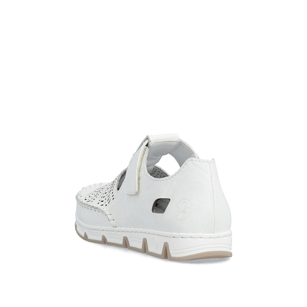 detail Dámske sandále RIEKER 49958-81 biela S6