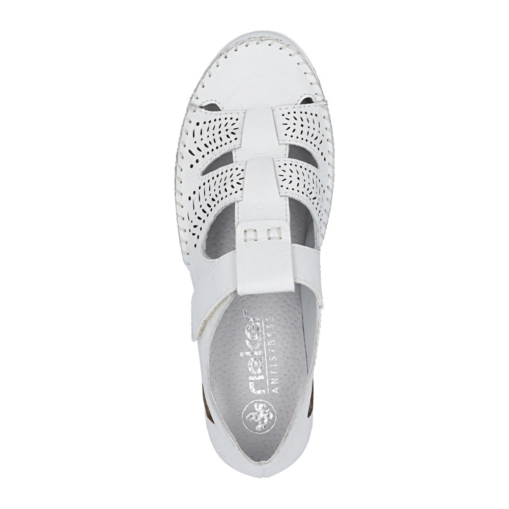 detail Dámske sandále RIEKER 49958-81 biela S6