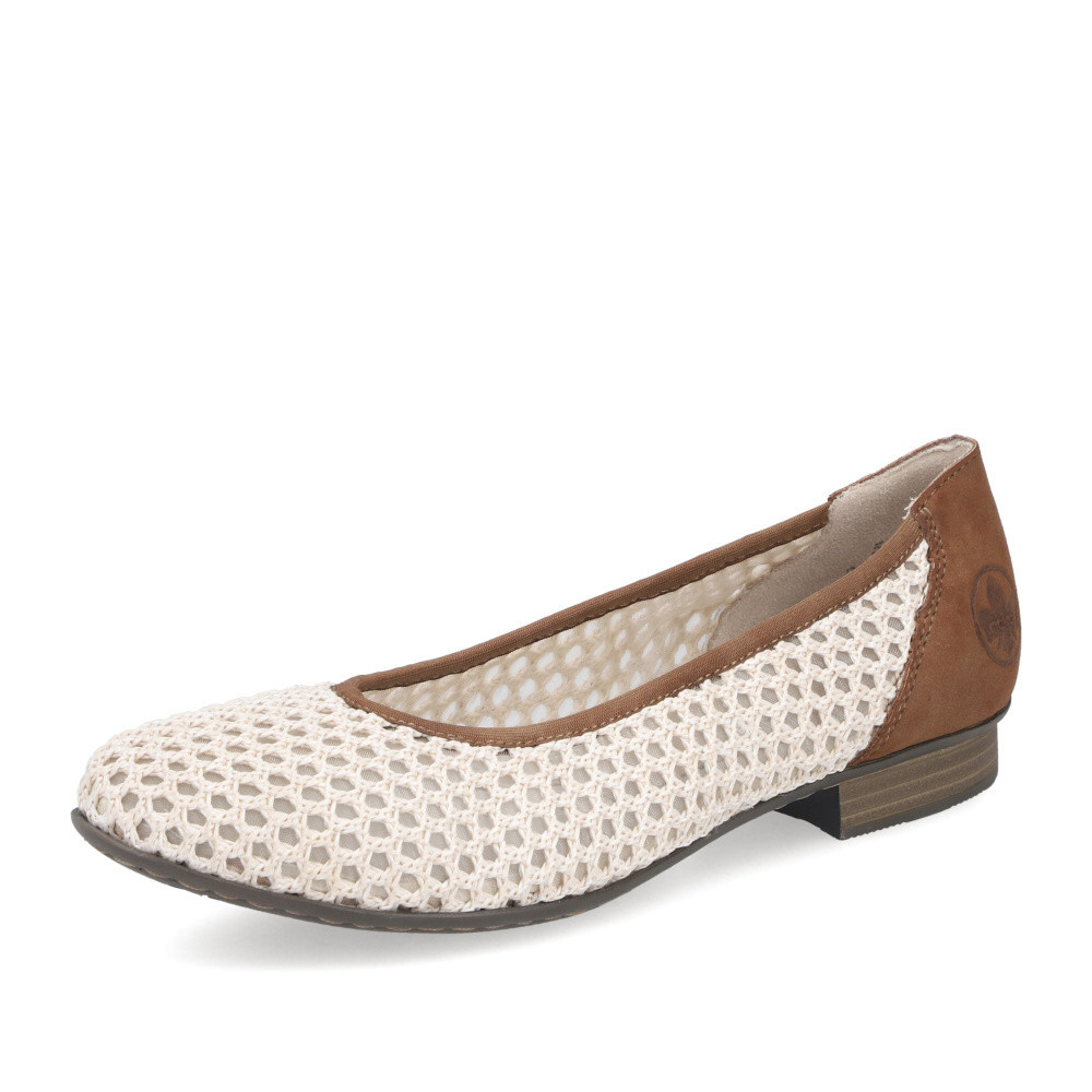 detail Dámské baleríny RIEKER 51960-60 béžová S6