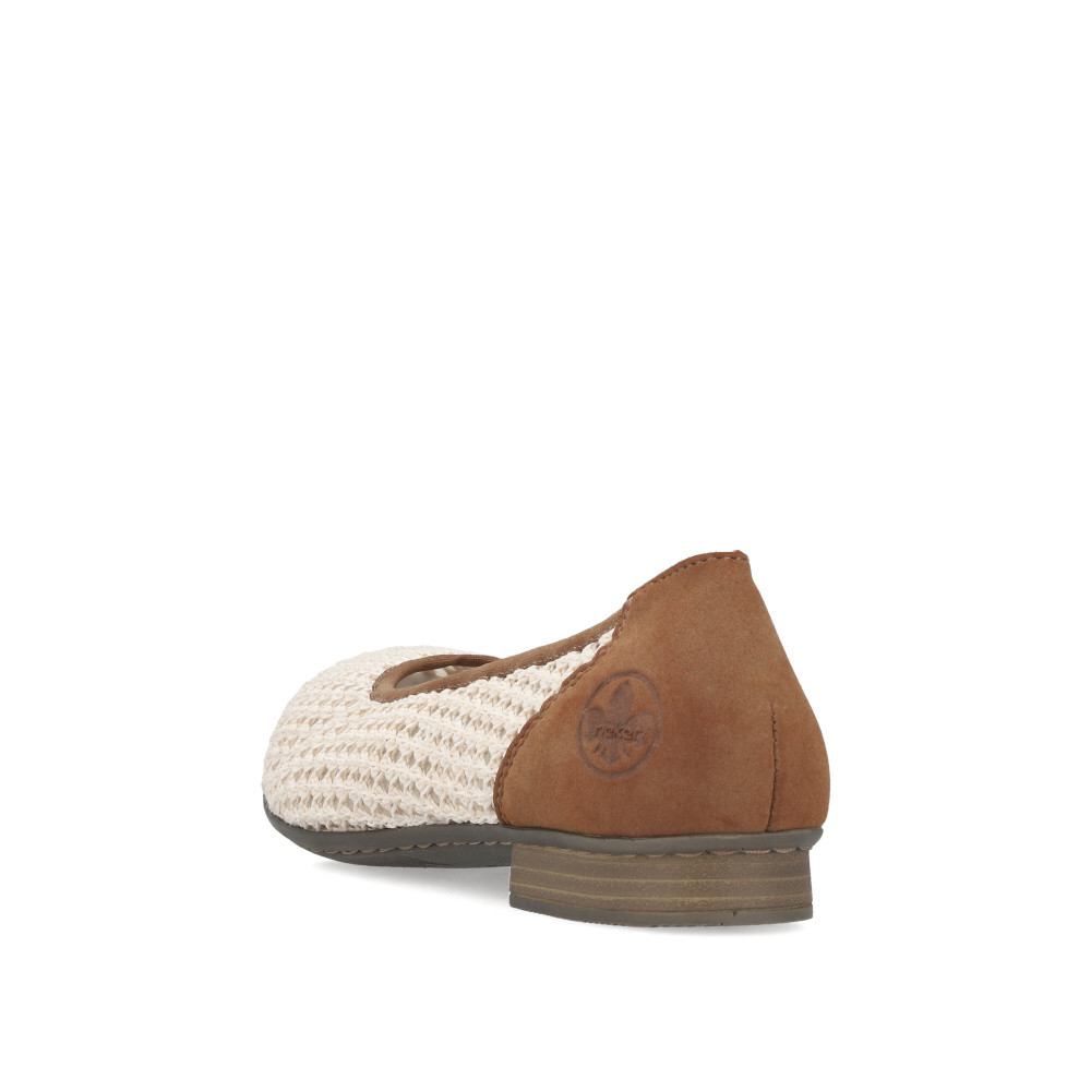 detail Dámské baleríny RIEKER 51960-60 béžová S6