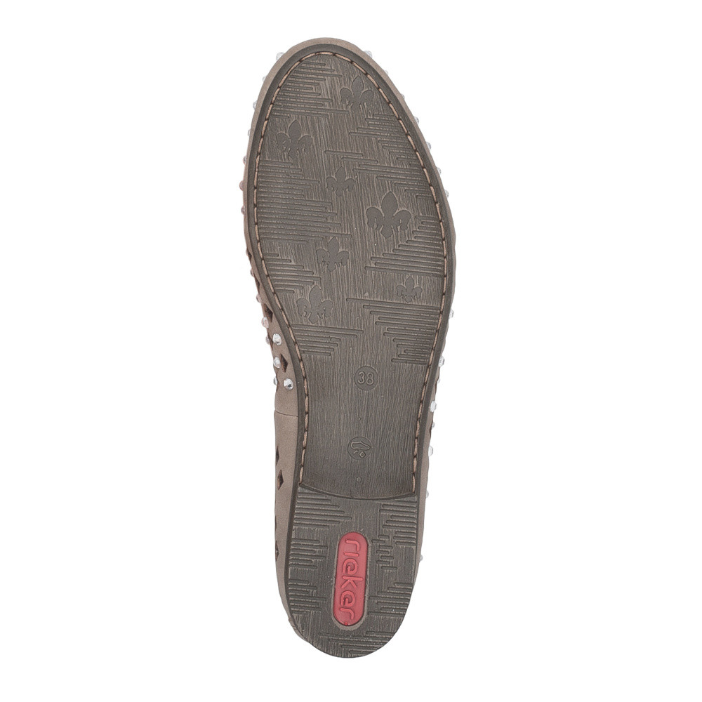 detail Dámské baleríny RIEKER 51985-64 béžová S6