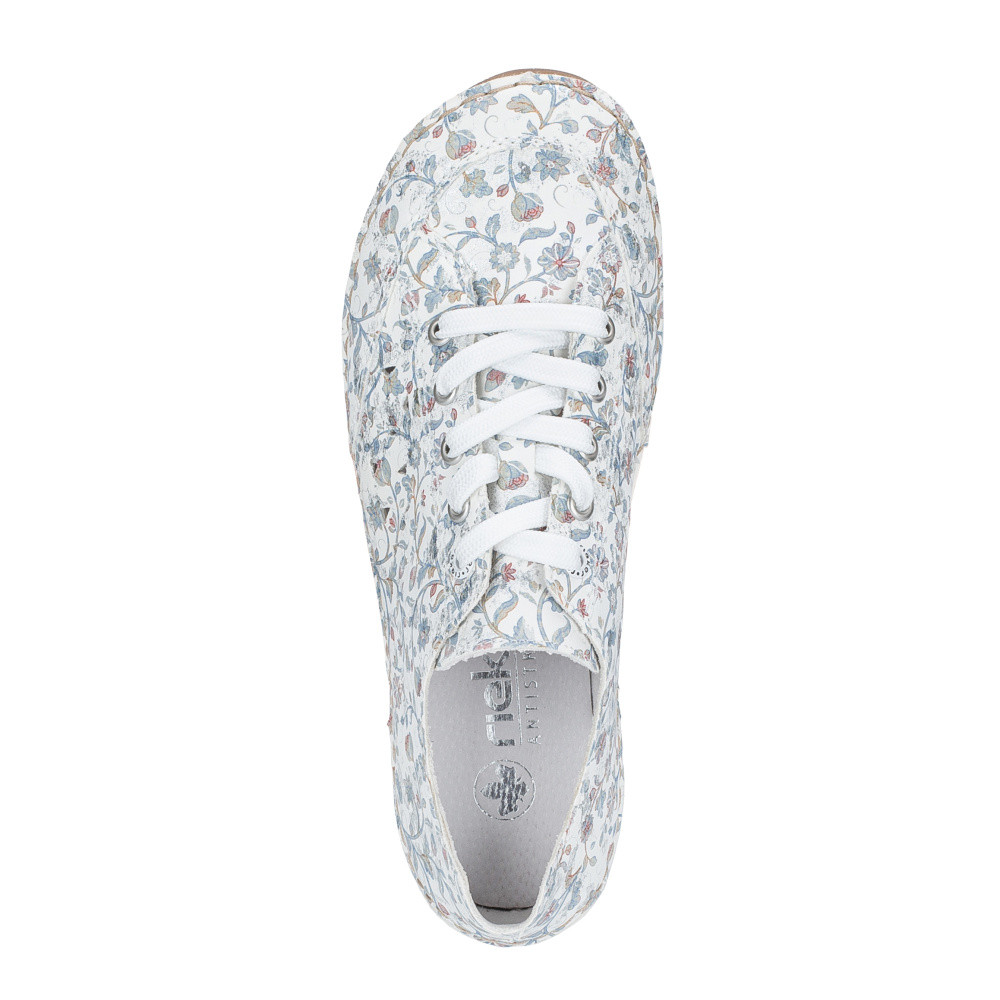 detail Dámské polobotky RIEKER 55903-90 bílá S6