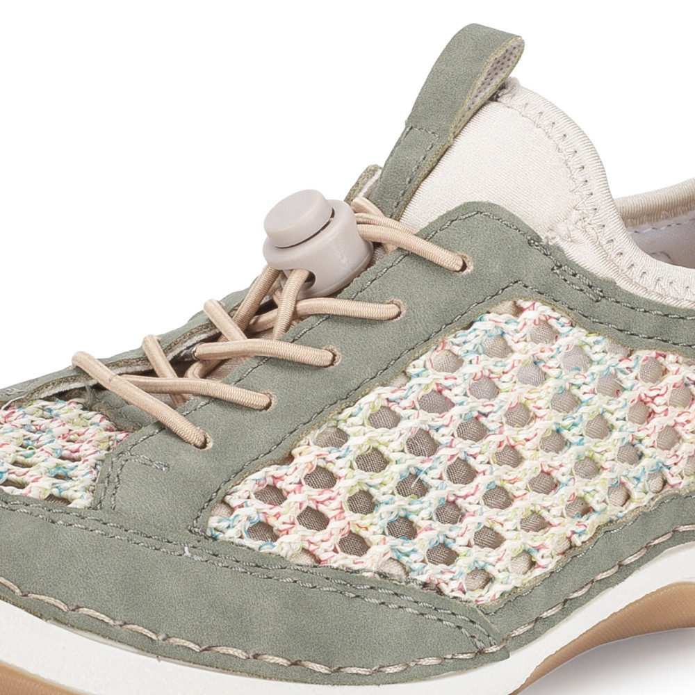 detail Dámské tenisky RIEKER 55960-52 zelená S6