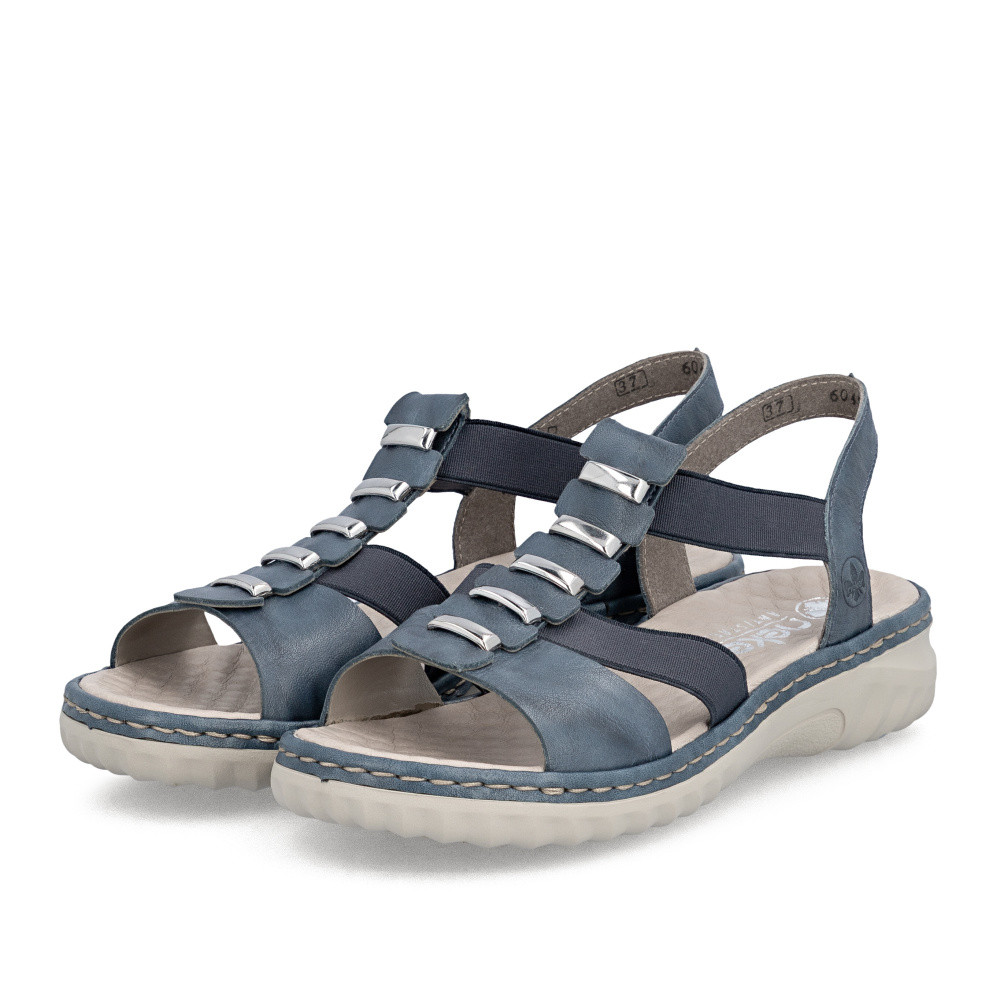 detail Dámské sandály RIEKER 60452-12 modrá S6