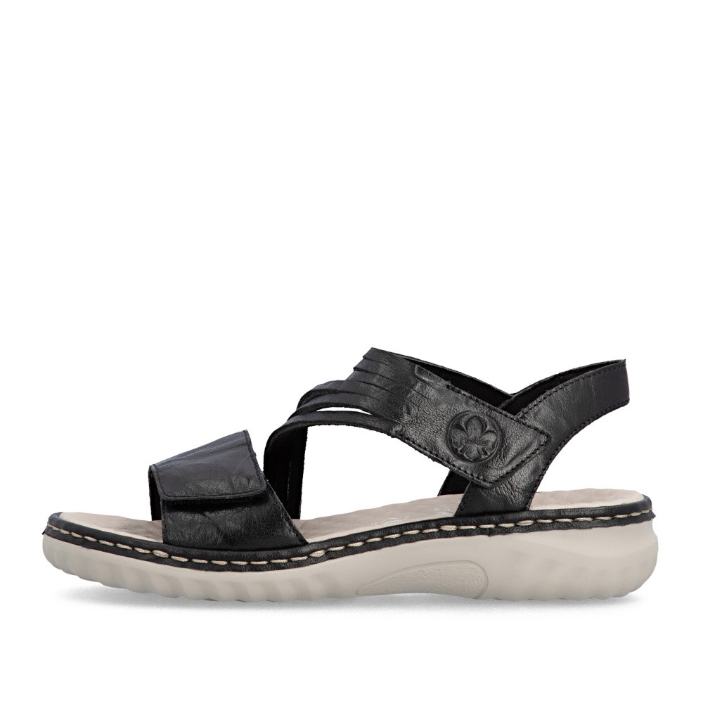 detail Dámské sandály RIEKER 60464-00 černá S6