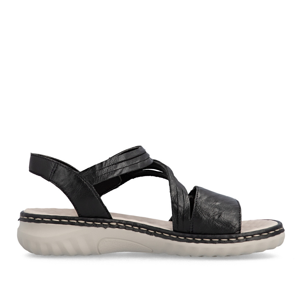 detail Dámské sandály RIEKER 60464-00 černá S6
