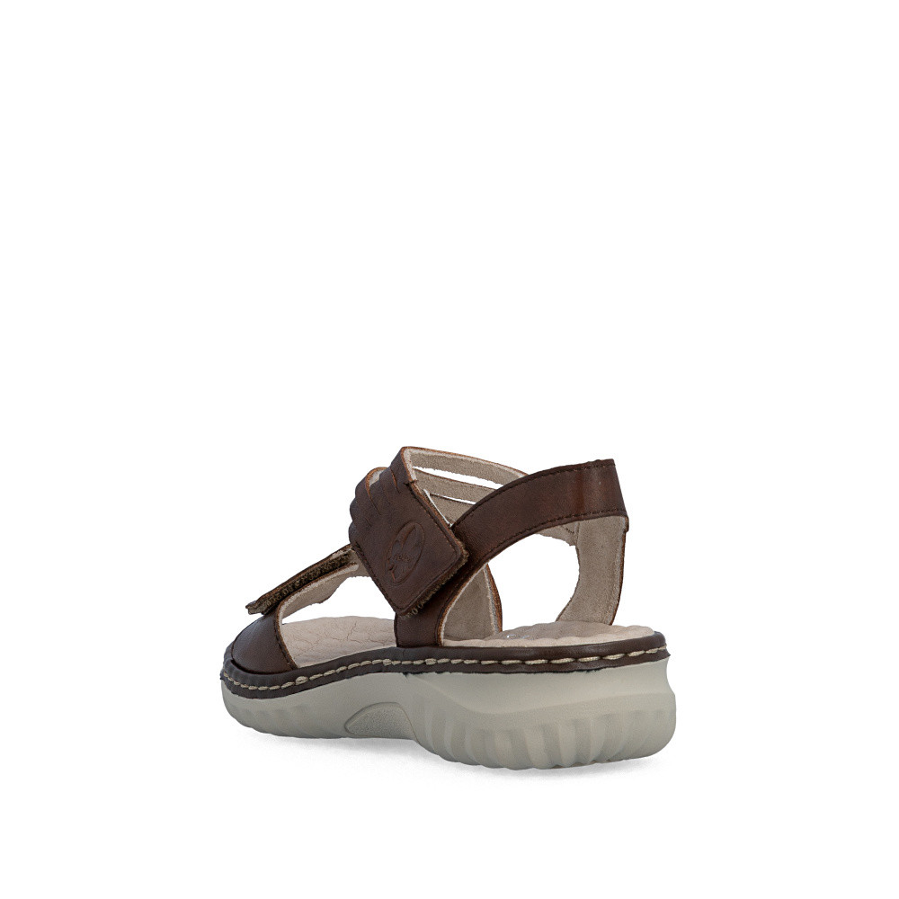 detail Dámské sandály RIEKER 60464-22 hnědá S6