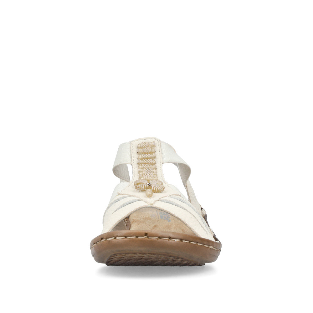 detail Dámské sandály RIEKER 60806-80 bílá S6