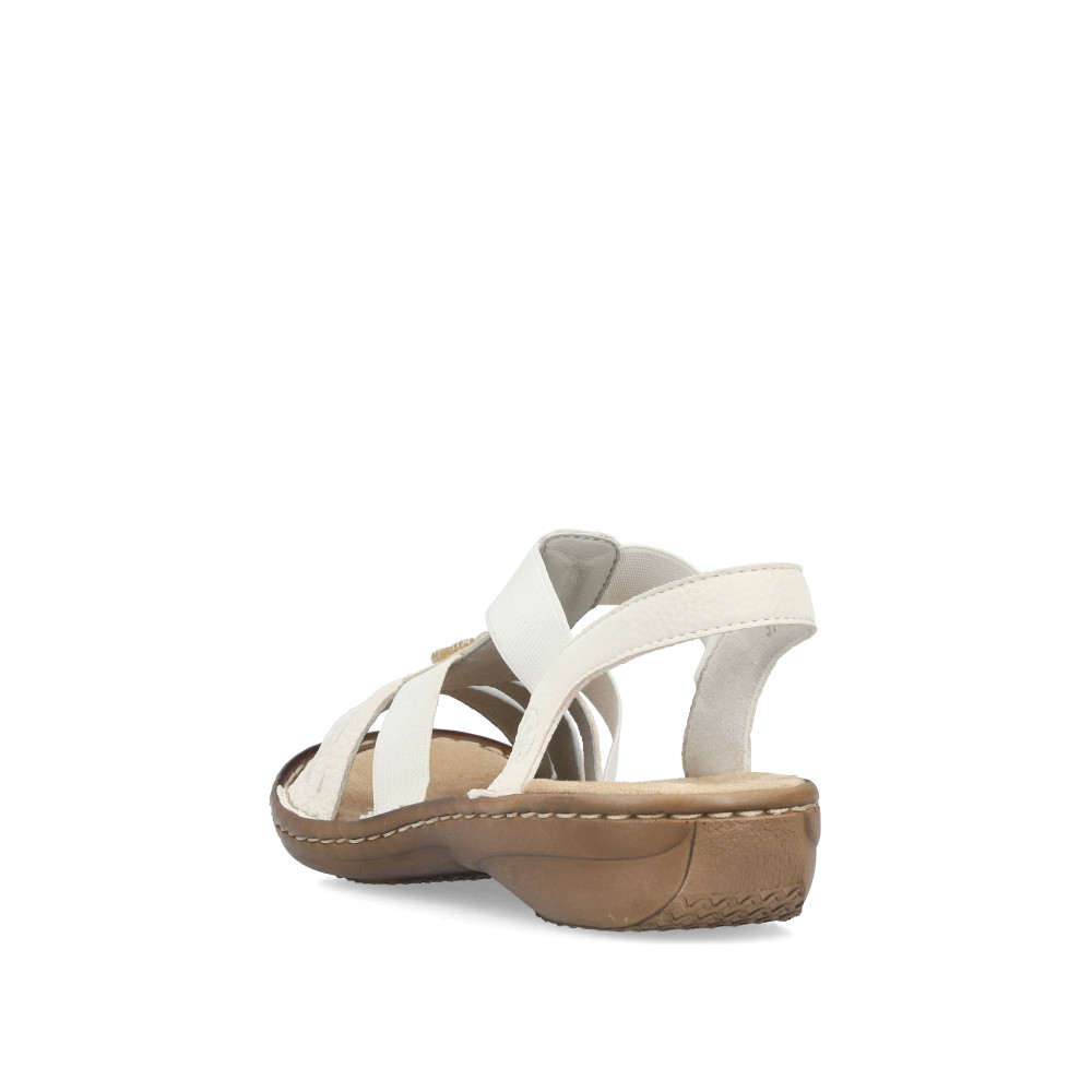 detail Dámské sandály RIEKER 60806-80 bílá S6