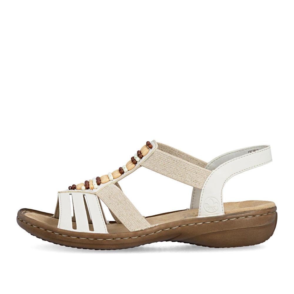 detail Dámské sandály RIEKER 60851-60 béžová S6