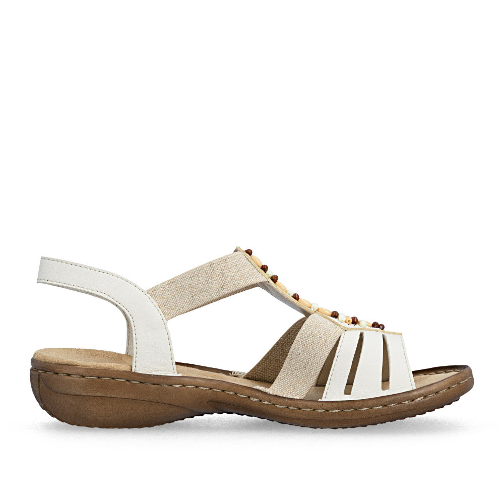 detail Dámské sandály RIEKER 60851-60 béžová S6