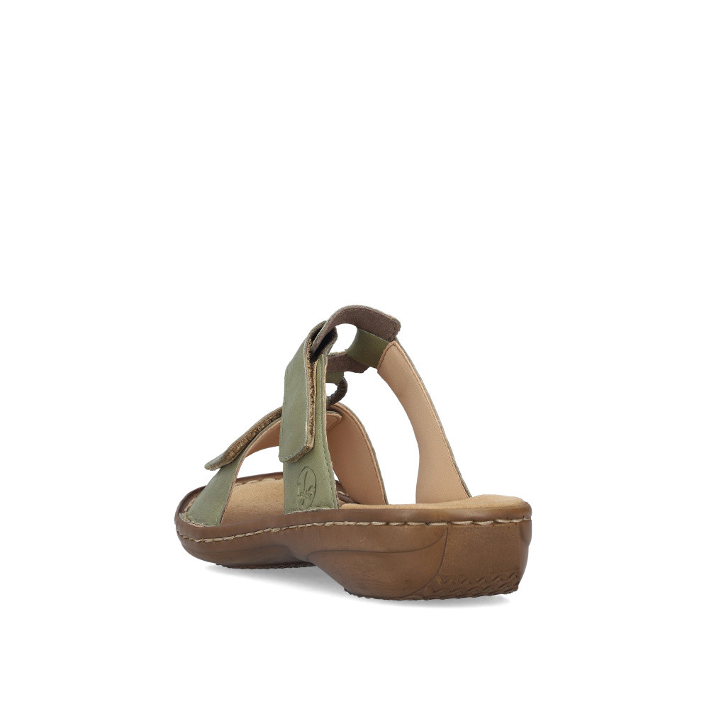 detail Dámské nazouváky RIEKER 60885-54 zelená S6