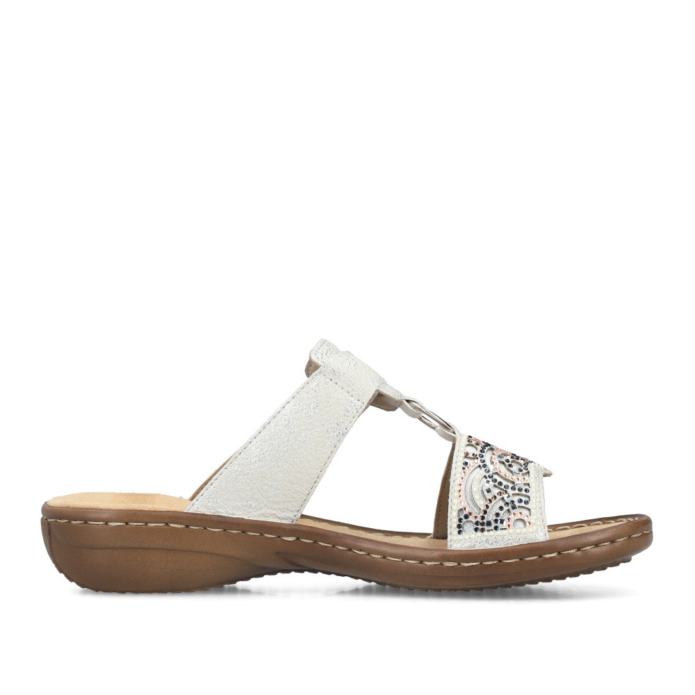 detail Dámské nazouváky RIEKER 608K2-40 šedá S6