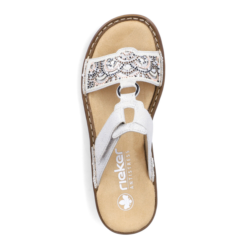 detail Dámské nazouváky RIEKER 608K2-40 šedá S6