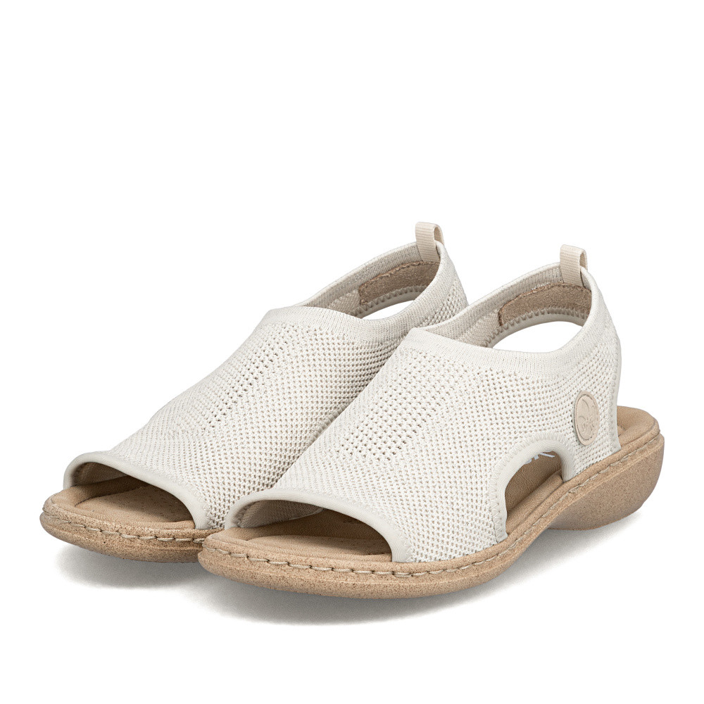 detail Dámské sandály RIEKER 61851-60 béžová S6