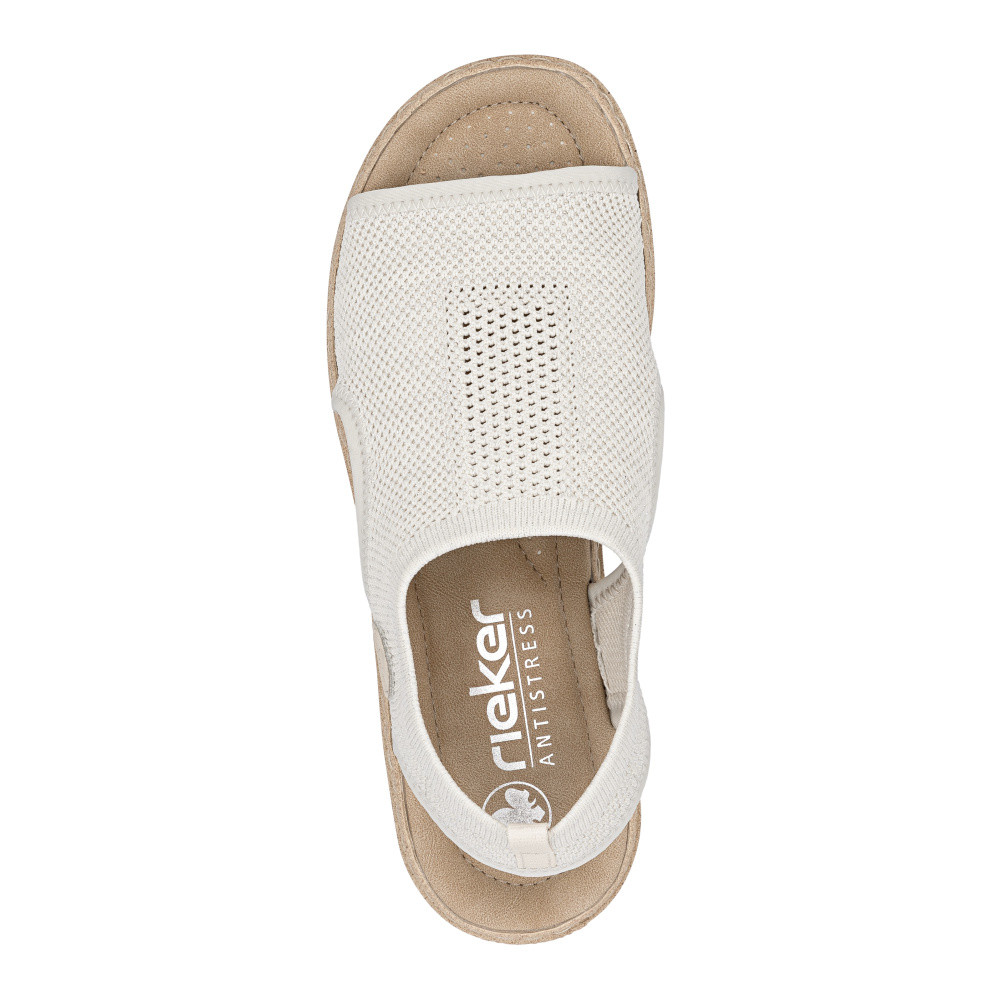 detail Dámské sandály RIEKER 61851-60 béžová S6