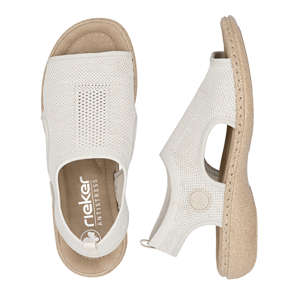 detail Dámské sandály RIEKER 61851-60 béžová S6