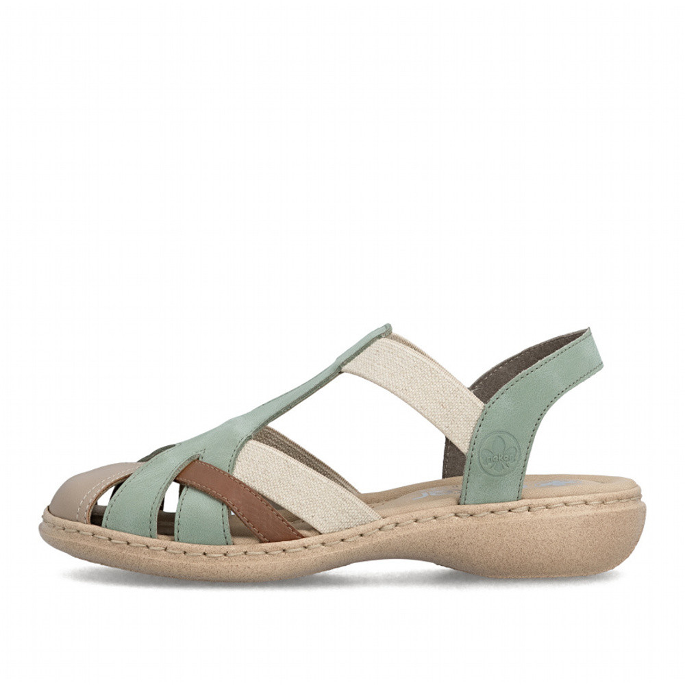 detail Dámské sandály RIEKER 61852-52 zelená S6