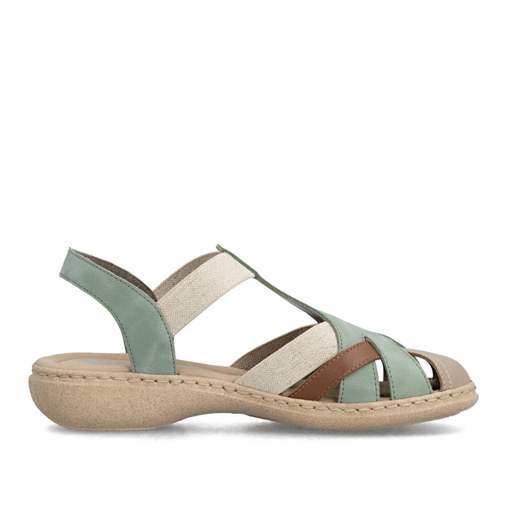 detail Dámské sandály RIEKER 61852-52 zelená S6