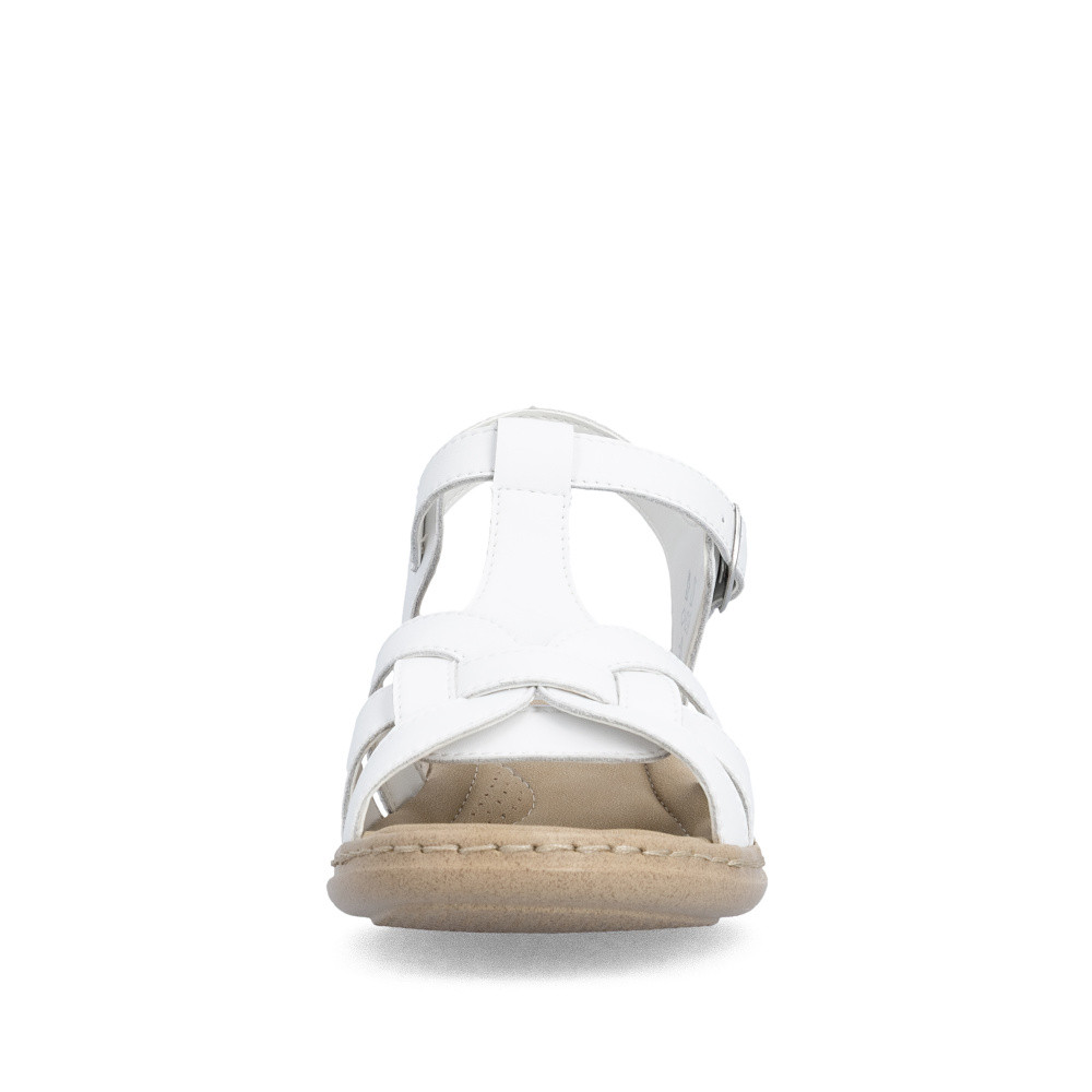 detail Dámské sandály RIEKER 61853-80 bílá S6