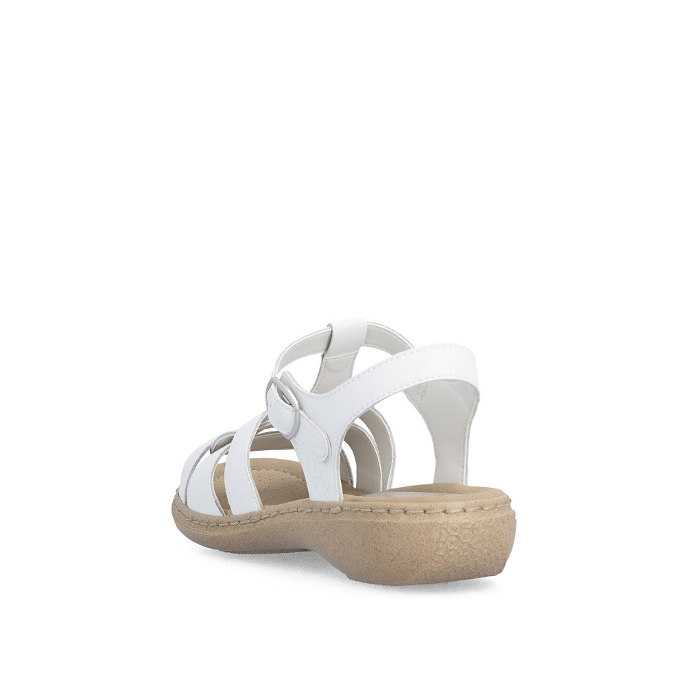 detail Dámské sandály RIEKER 61853-80 bílá S6