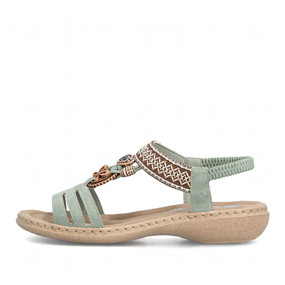 detail Dámské sandály RIEKER 61855-52 zelená S6