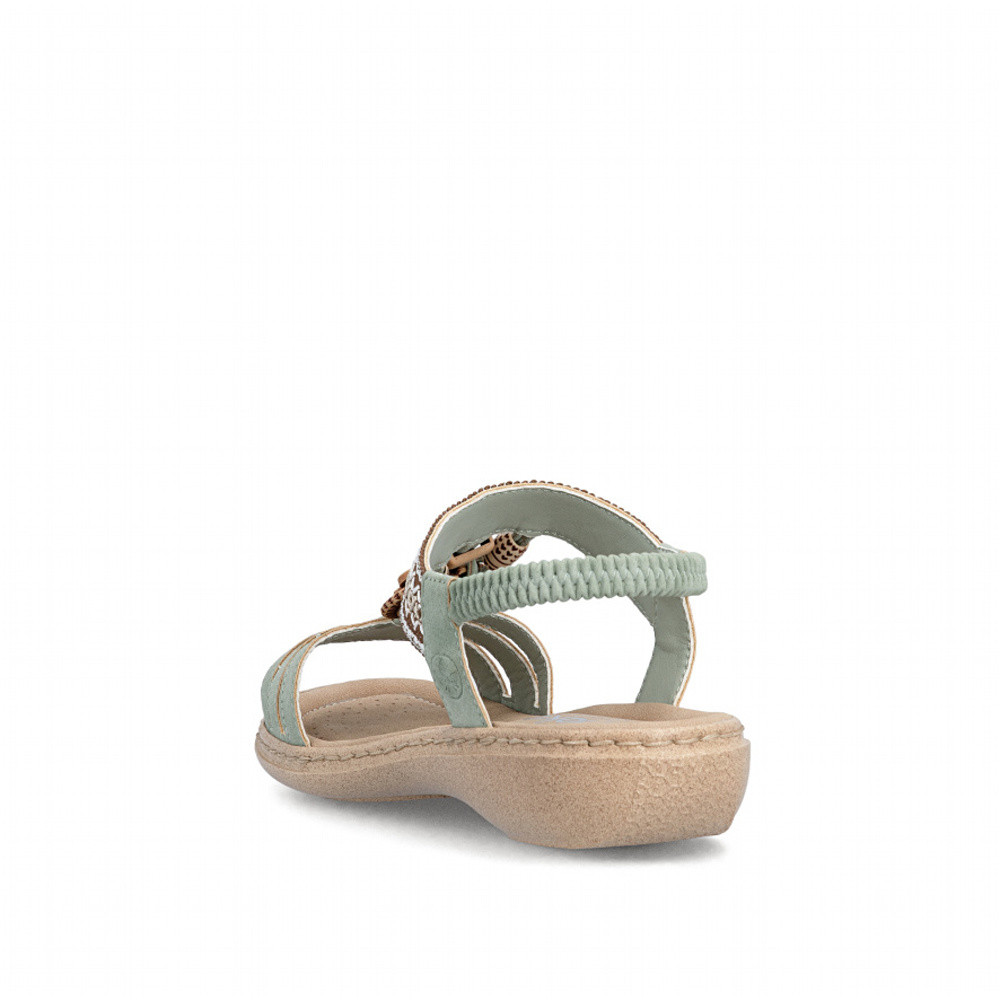 detail Dámské sandály RIEKER 61855-52 zelená S6