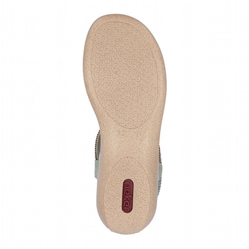 detail Dámské sandály RIEKER 61855-52 zelená S6