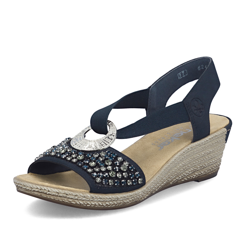 detail Dámské sandály RIEKER 62451-14 modrá S6